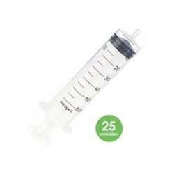 Jeringas Hipodérmicas Desc. 60ml s/Aguja x 25 Neojet