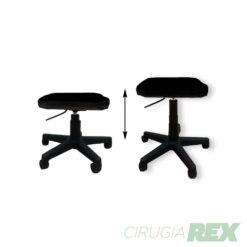 Taburete negro sin respaldo 2