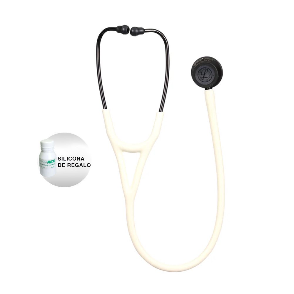 Littmann Cardiology IV Alabastro Satinado Campana Black 6186C