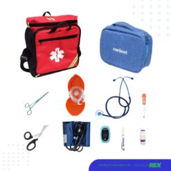 Kit de emergencias medicas con bolso rojo 2026