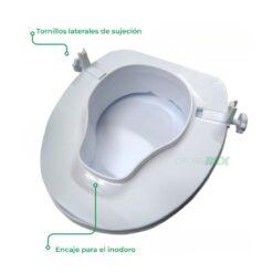 Asiento Eleva Inodoro con Tapa y Ajuste Lateral 517 - Imagen 2