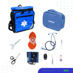 Kit de emergencias medicas con bolso azul