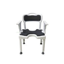 Silla de ducha premium negro 1105 1