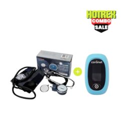 Tensiómetro con Estetoscopio EUROMIX + Oxímetro CORONET
