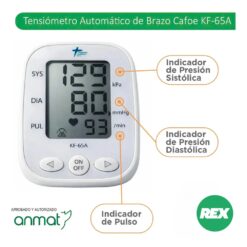 Alternative view of Tensiómetro Digital Automático de Brazo KF-65A COFOE
