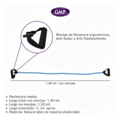 Banda Elástica Larga con Manija Tensión Media GMP - Imagen 3